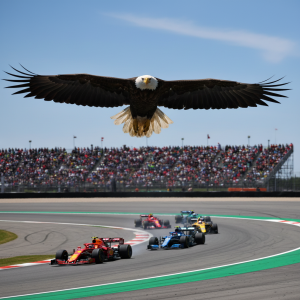 Bald Eagle Soars Over Crowd During Singing of “God Bless America” at Freedom 250 Grand Prix