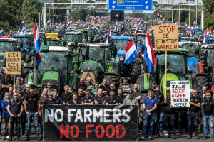 Dutch farmers protest government plans to revoke permits for poultry farms