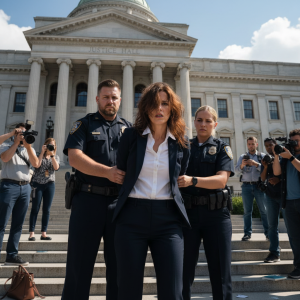 Woman arrested outside of Lindsay Clancy trial courthouse, charged with witness intimidation